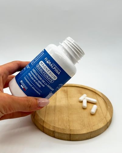 Magnésium Bisglycinate avec Vitamine B6 - 120 Gélules | Soutien du Système Nerveux et Musculaire | Complément Alimentair