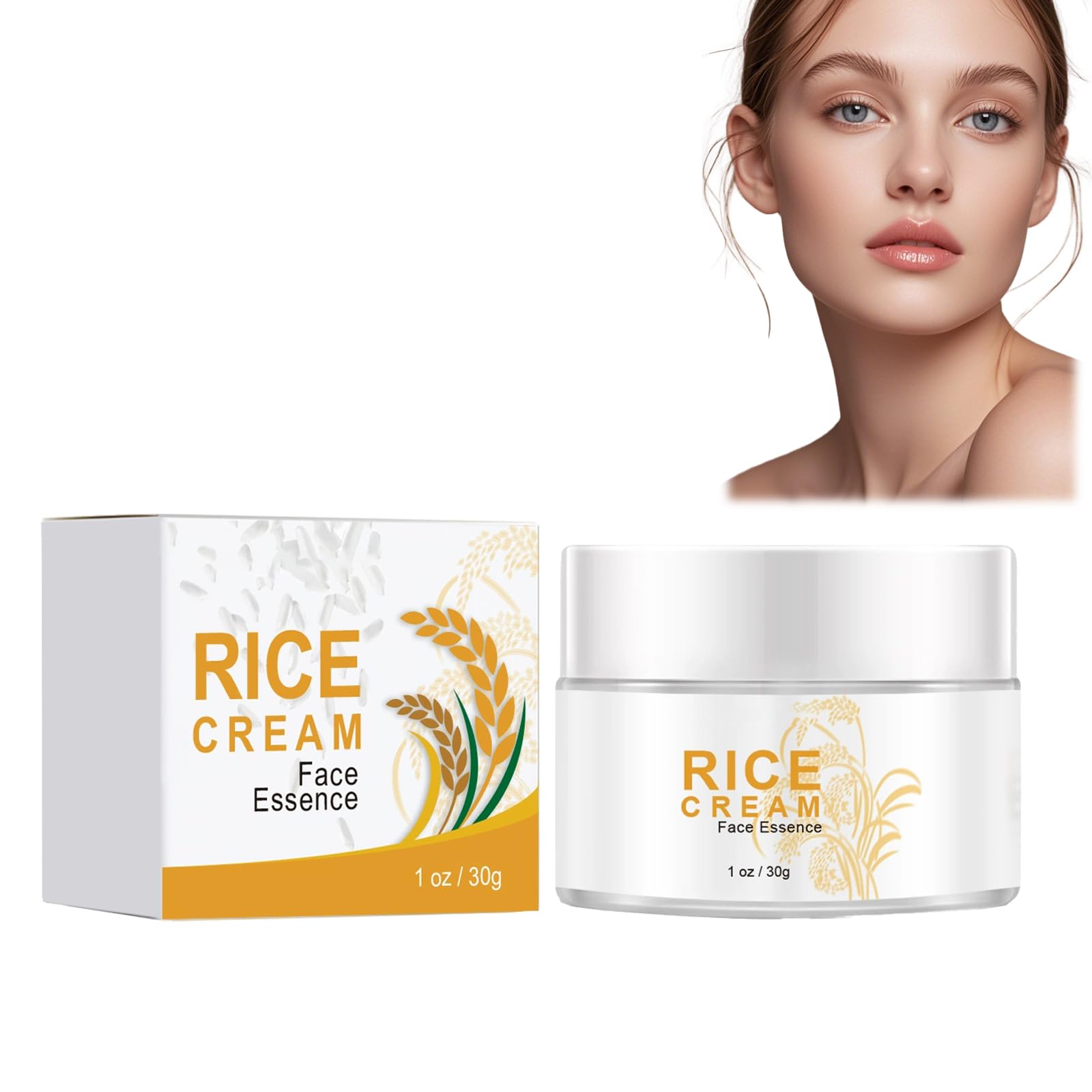 Crème Visage au Riz Rice Pure Cream 30ml Éclat et Barrier Hydratante pour Peau Nièce et Uniforme